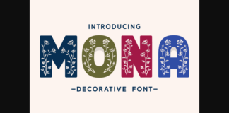 Mona Font Poster 1