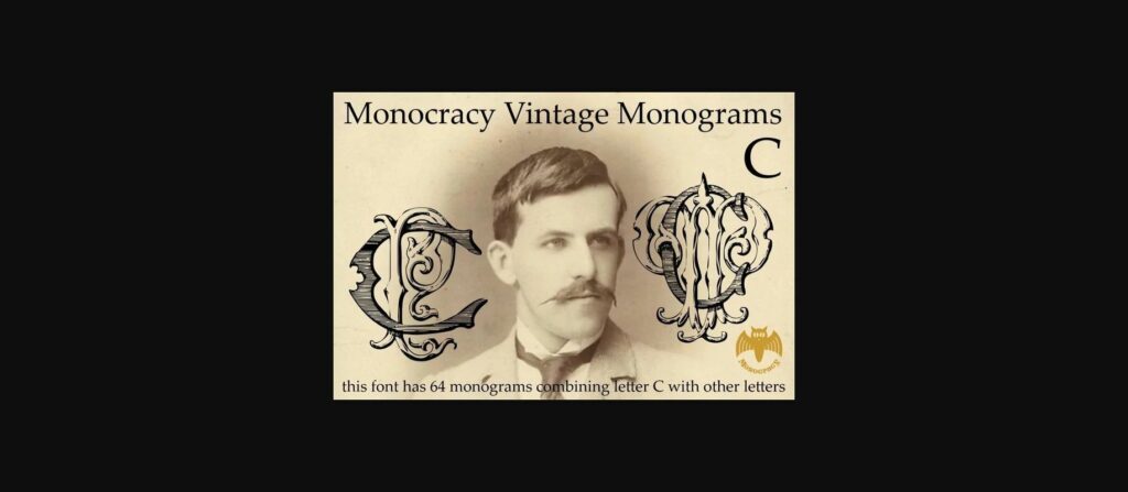 Monocracy Vintage Monograms C Font Poster 1