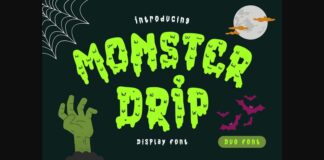 Monster Drip Font Poster 1