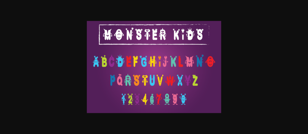 Monster Kids Font Poster 3