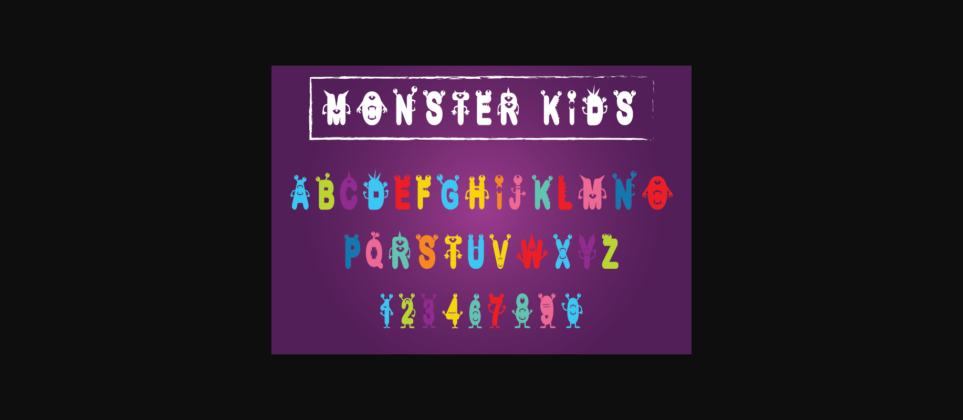 Monster Kids Font Poster 3