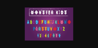 Monster Kids Font Poster 1