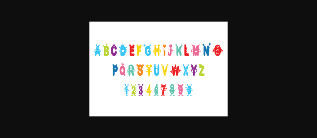 Monster Kids Font Poster 4