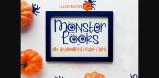 Monster Looks Font Poster 1