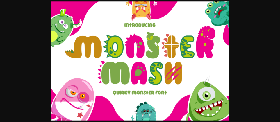 Monster Mash Font Poster 3