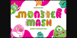 Monster Mash Font Poster 1