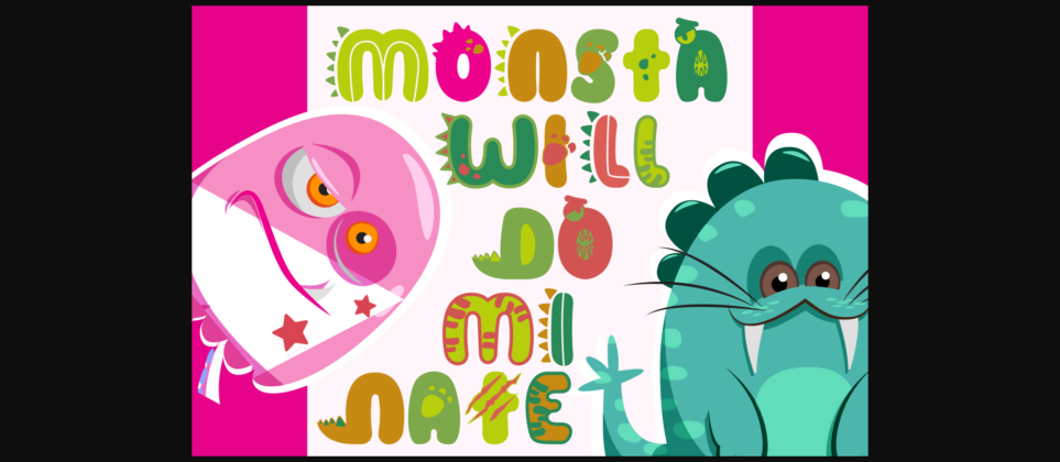 Monster Mash Font Poster 4