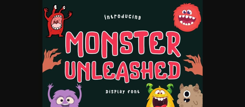 Monster Unleashed Font Poster 3