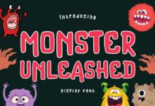 Monster Unleashed Font Poster 1