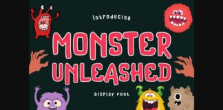 Monster Unleashed Font Poster 1