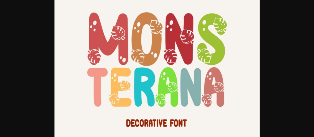 Monsterana Font Poster 1