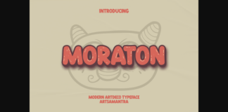 Moraton Font Poster 1