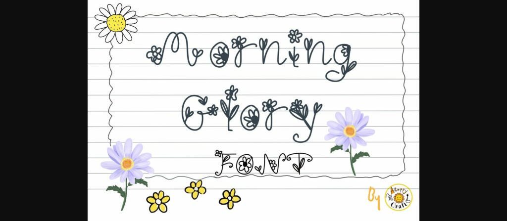 Morning Glory Font Poster 4