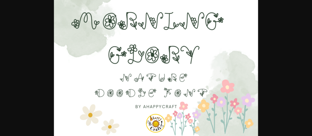 Morning Glory Font Poster 3