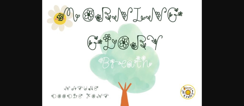 Morning Glory Font Poster 5