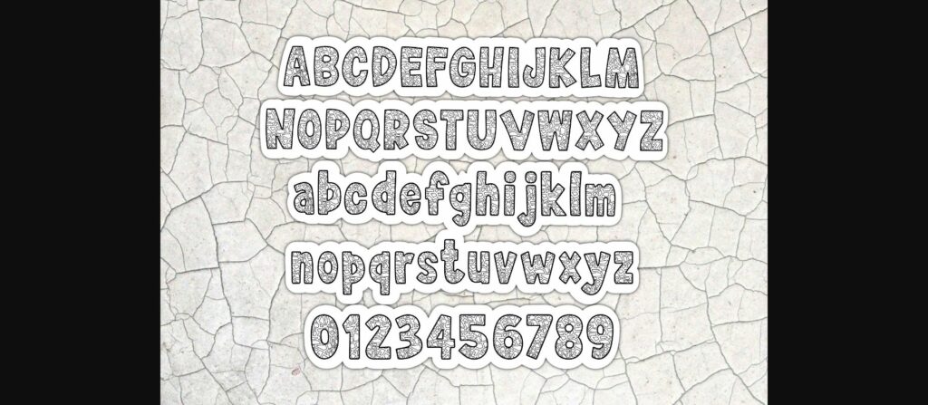 Mosaic Font Poster 5