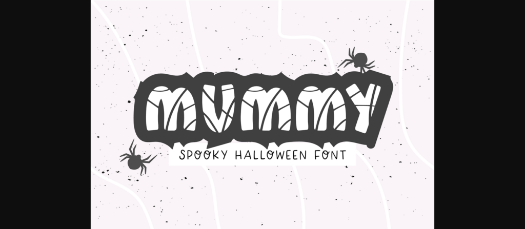 Mummy Font Poster 3