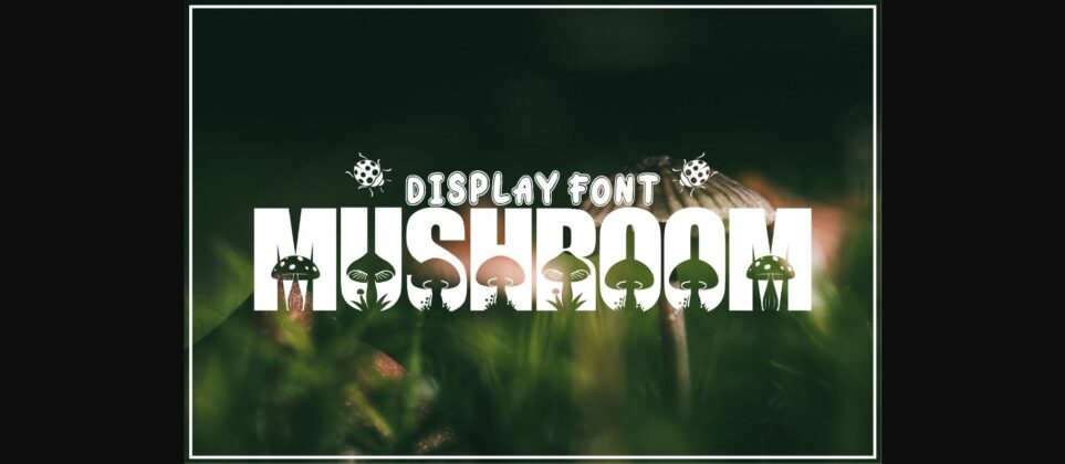 Mushroom Font Poster 3