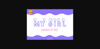 My Girl Font Poster 1