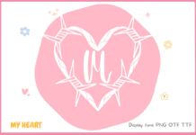 My Heart Font Poster 1