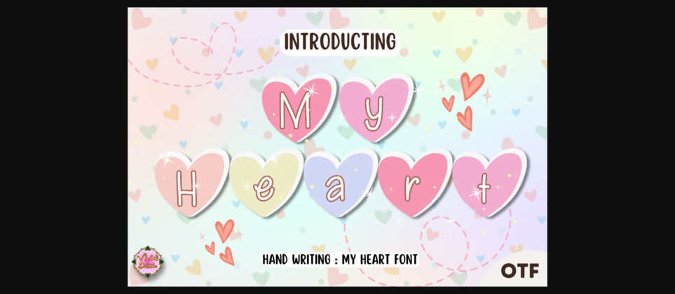 My Heart Font Poster 3