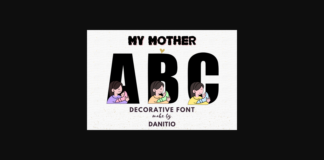 My Mother Font Poster 1