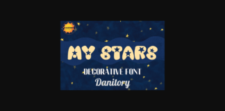 My Stars Font Poster 1