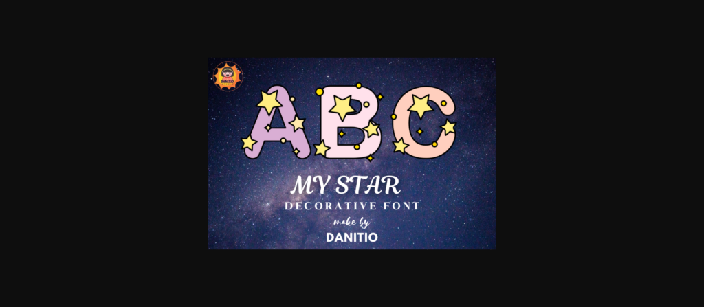 My Stars Font Poster 3