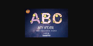 My Stars Font Poster 1