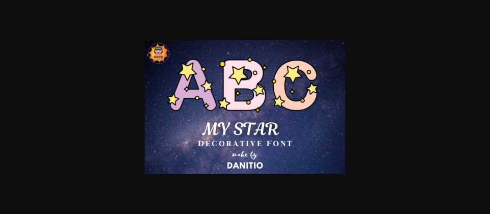 My Stars Font Poster 1