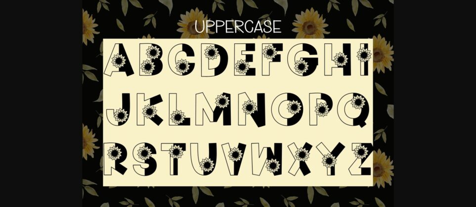 My Sunflower Font Poster 5