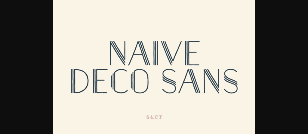 Naive Deco Sans Font Poster 1