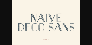Naive Deco Sans Font Poster 1