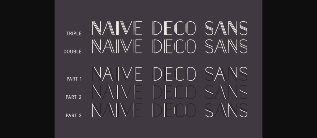 Naive Deco Sans Font Poster 4