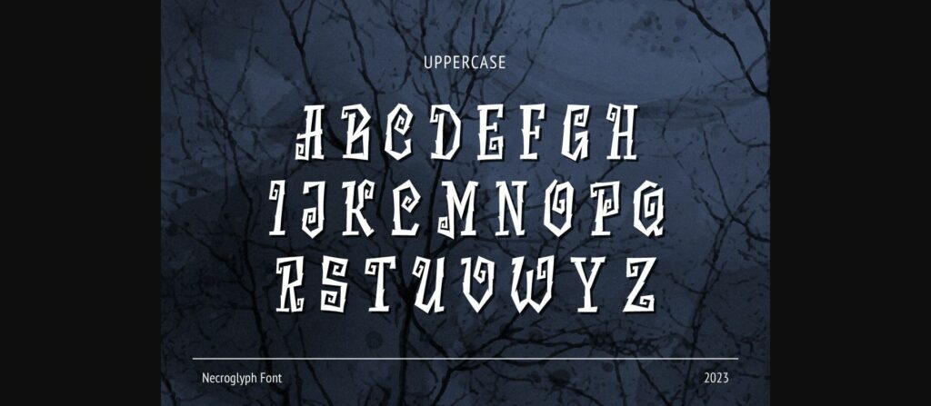 Necroglyph Font Poster 6