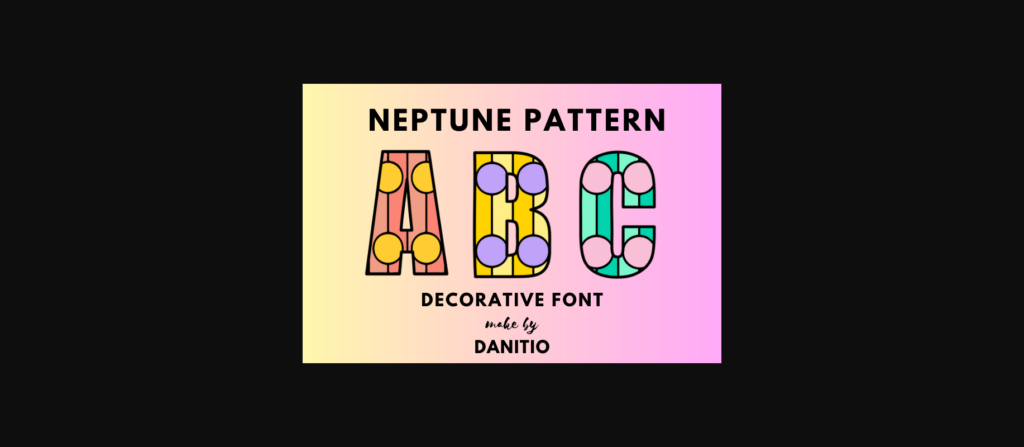 Neptune Font Poster 3