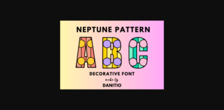 Neptune Font Poster 1