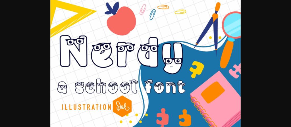 Nerdy Font Poster 3