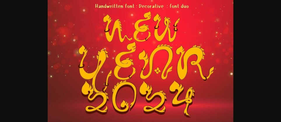 New Year 2024 Font Poster 3