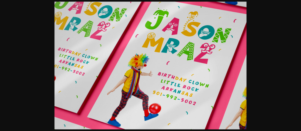 Night Clown Font Poster 9