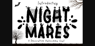 Night Mares Font Poster 1