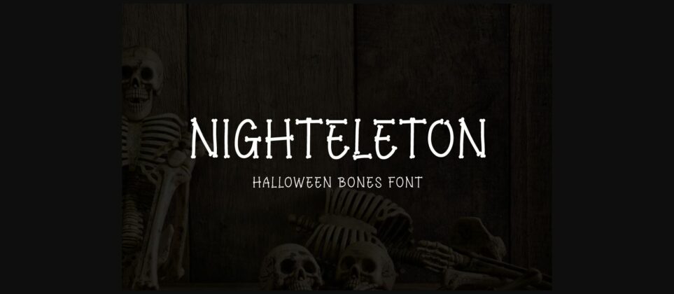 Nighteleton Font Poster 3