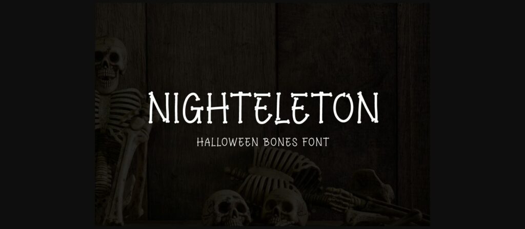 Nighteleton Font Poster 1