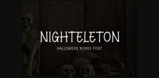 Nighteleton Font Poster 1