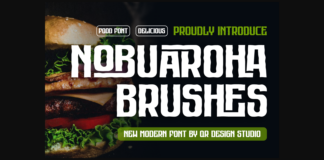 Nobuaroha Brushes Font Poster 1