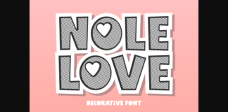 Nole Love Font Poster 1