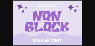 Non Block Font Poster 1