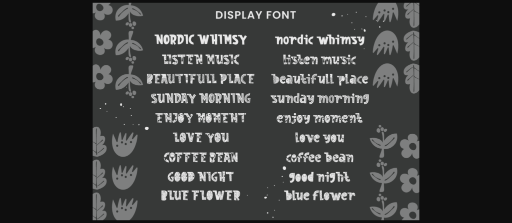 Nordic Whimsy Font Poster 5