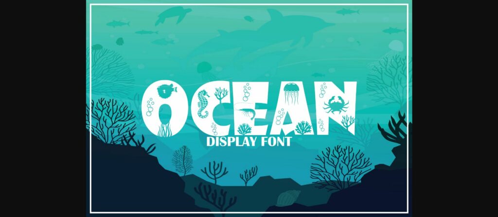 Ocean Font Poster 3