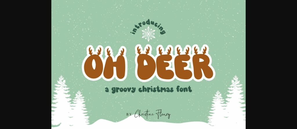 Oh Deer Font Poster 1
